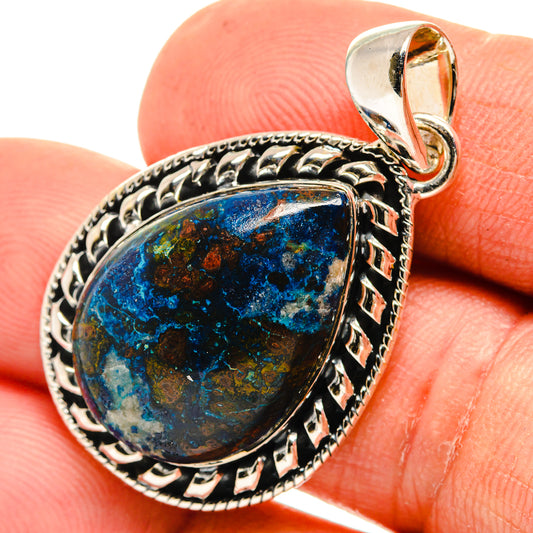 Azurite Pendants handcrafted by Ana Silver Co - PD26447