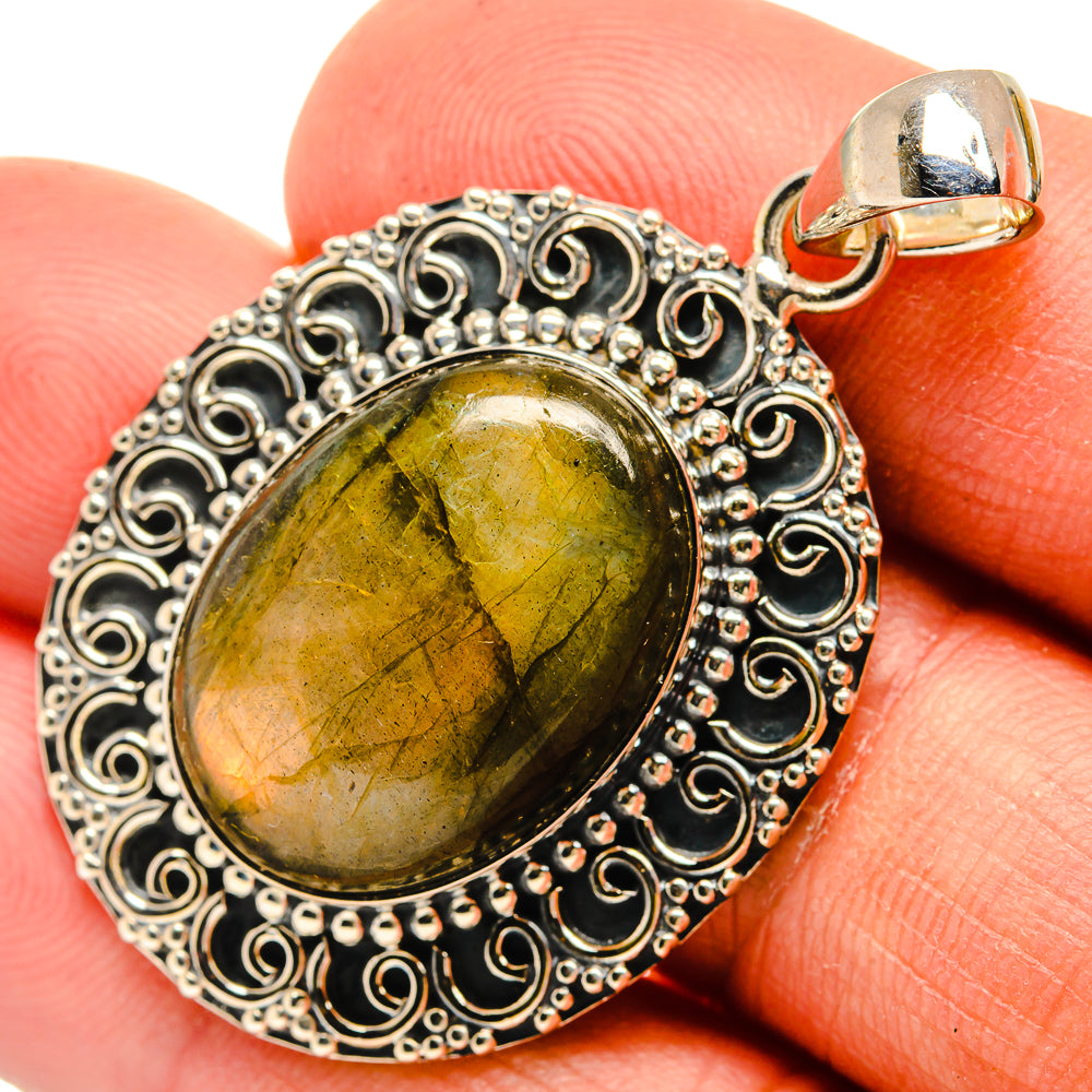Labradorite Pendants handcrafted by Ana Silver Co - PD26460