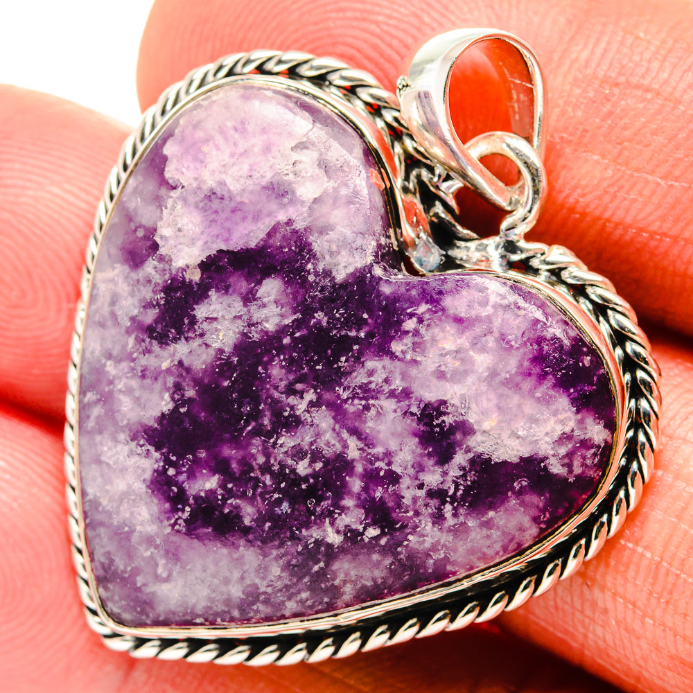 Lepidolite Pendants handcrafted by Ana Silver Co - PD26461