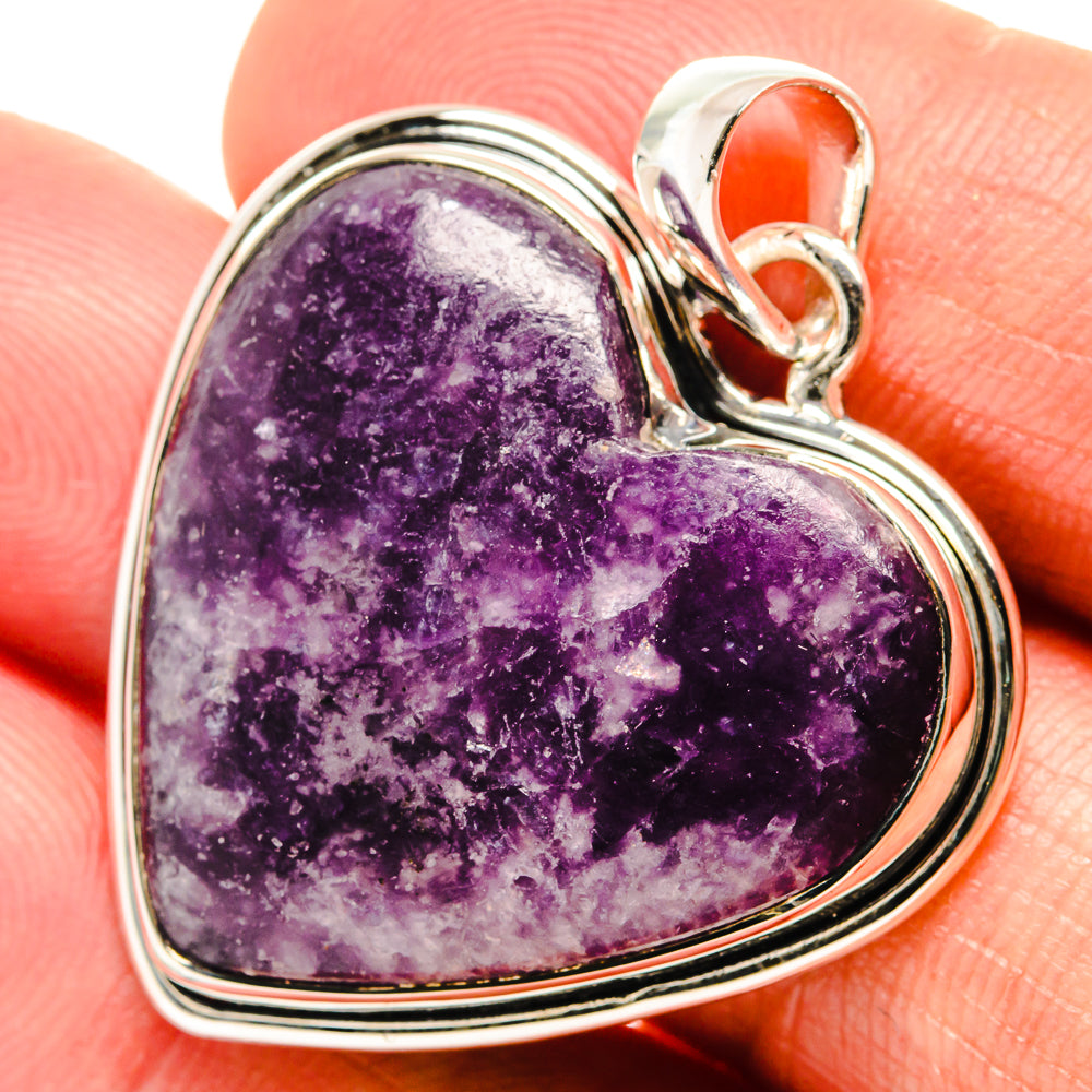 Lepidolite Pendants handcrafted by Ana Silver Co - PD26462