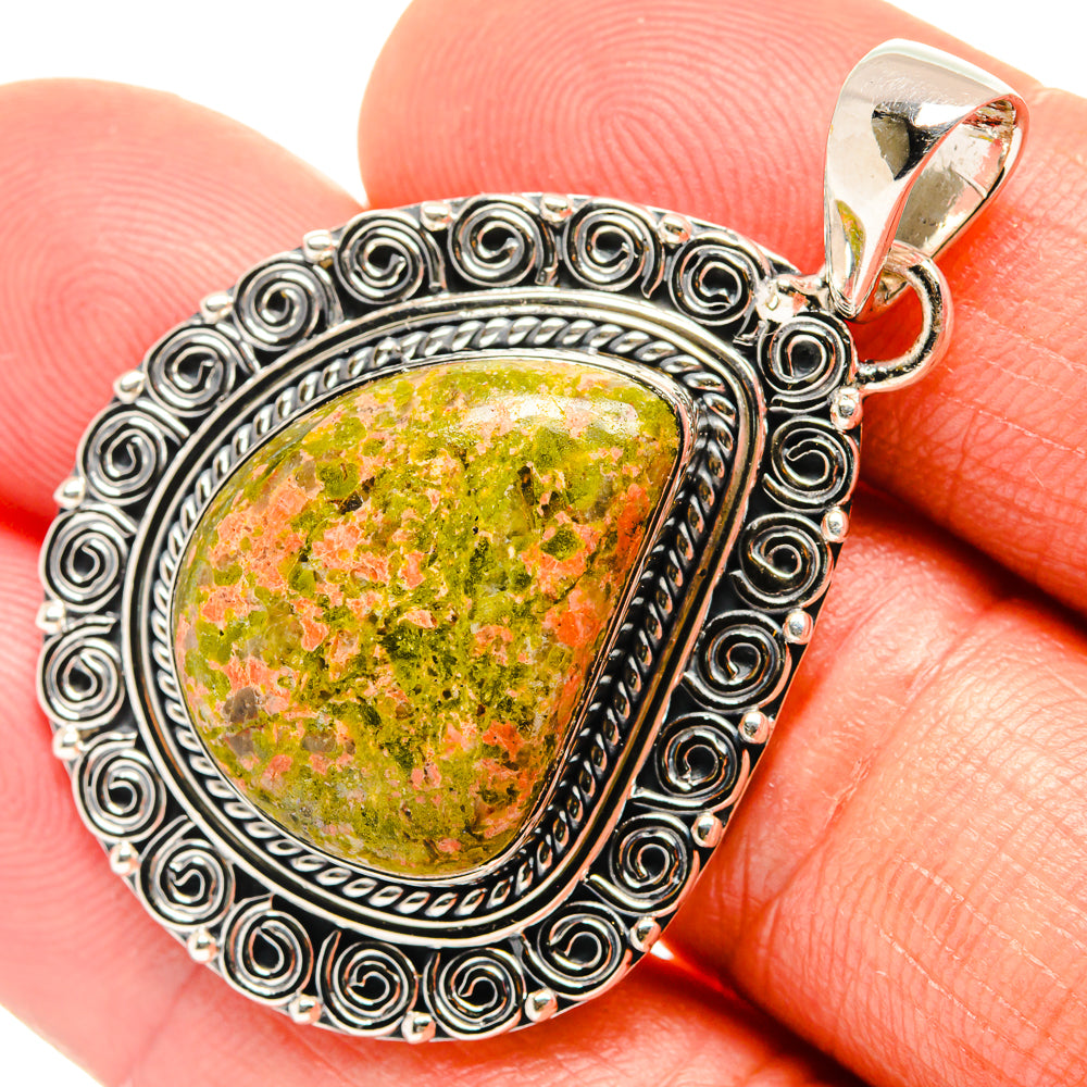 Unakite Pendants handcrafted by Ana Silver Co - PD26469