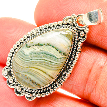 Ocean Jasper Pendants handcrafted by Ana Silver Co - PD26470