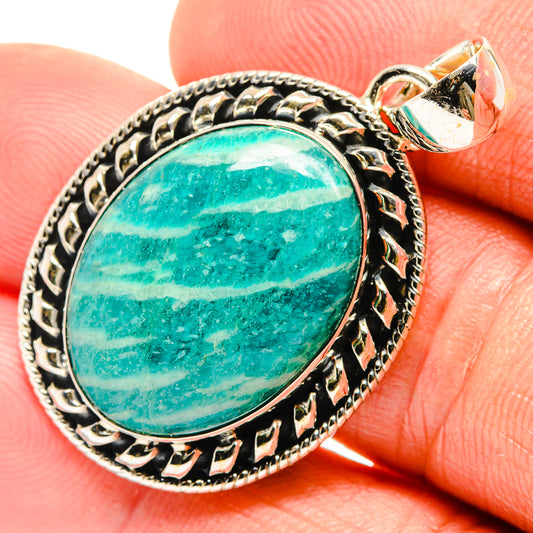 Amazonite Pendants handcrafted by Ana Silver Co - PD26472