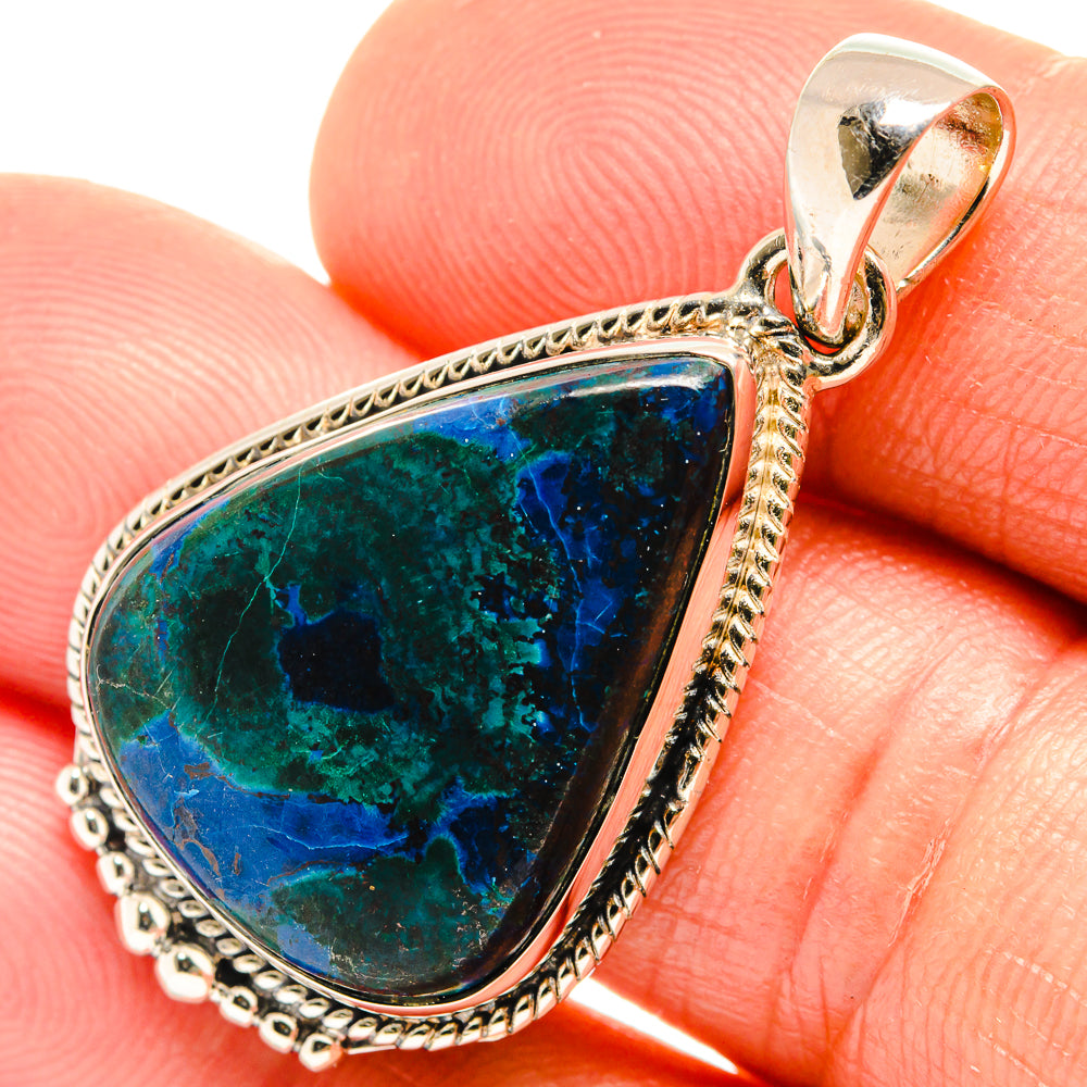 Chrysocolla Pendants handcrafted by Ana Silver Co - PD26479
