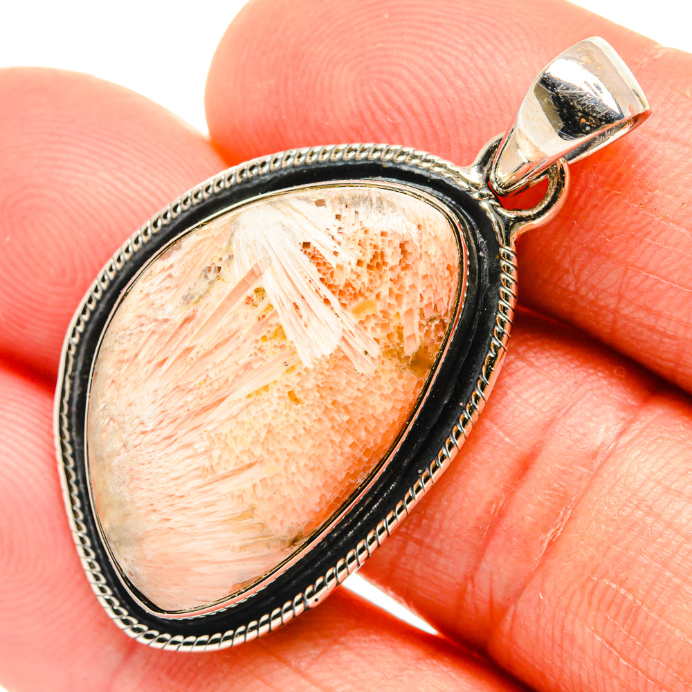 Scolecite Pendants handcrafted by Ana Silver Co - PD26486