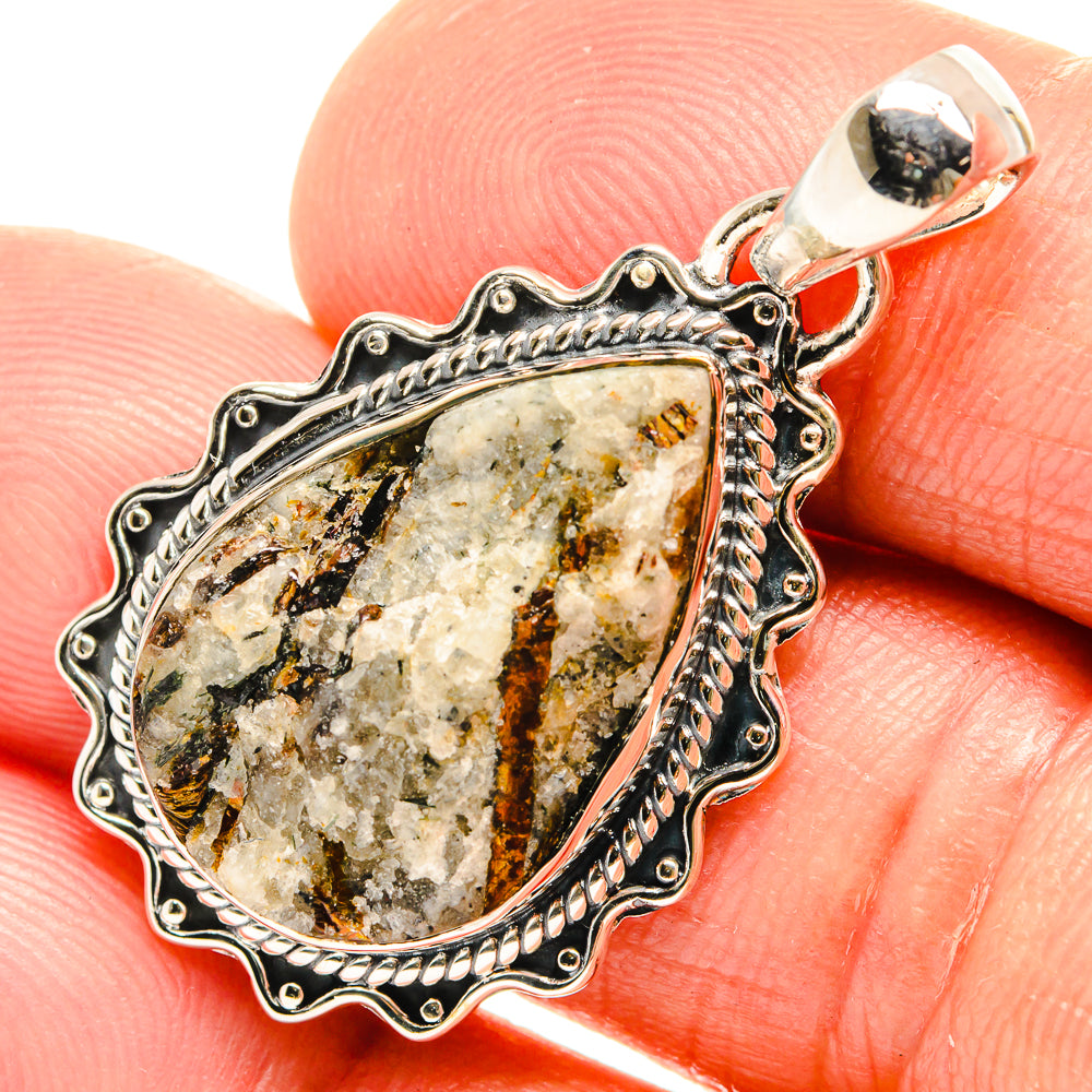 Astrophyllite Pendants handcrafted by Ana Silver Co - PD26490