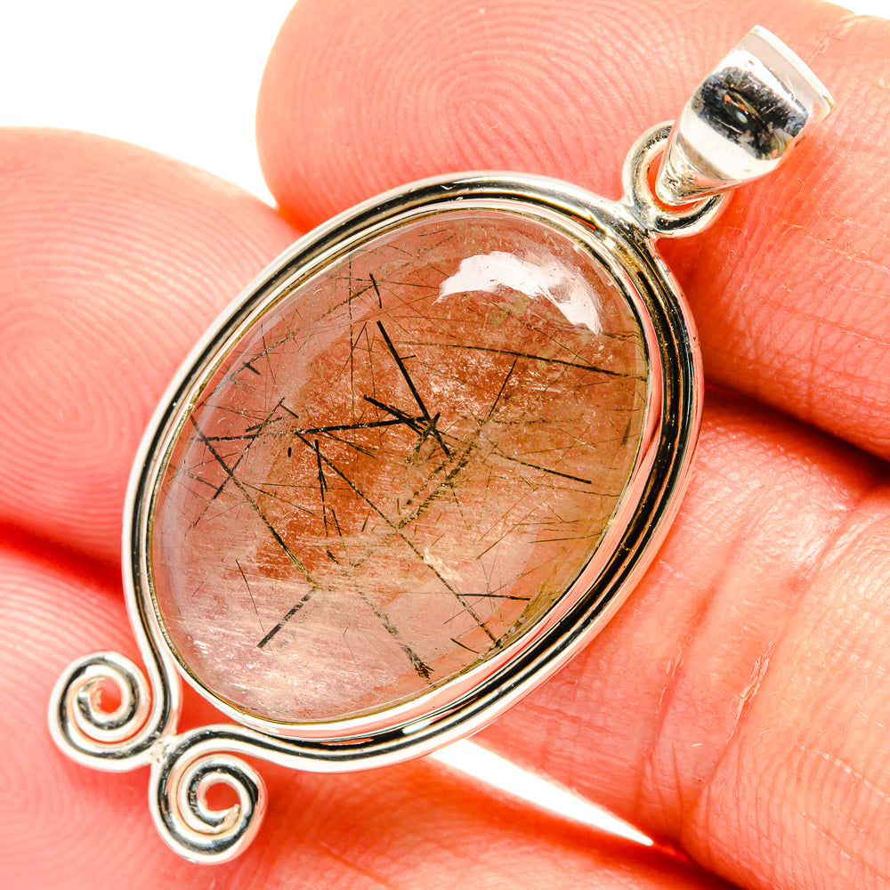 Tourmalinated Quartz Pendants handcrafted by Ana Silver Co - PD26492