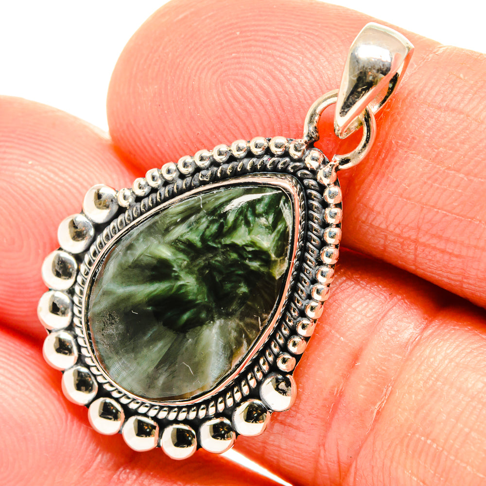 Seraphinite Pendants handcrafted by Ana Silver Co - PD26497