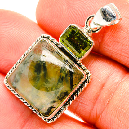 Prehnite Pendants handcrafted by Ana Silver Co - PD26499