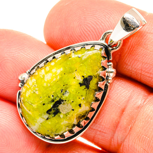 African Green Opal Pendants handcrafted by Ana Silver Co - PD26504