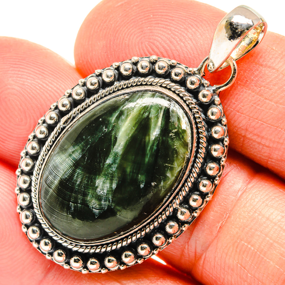 Seraphinite Pendants handcrafted by Ana Silver Co - PD26505