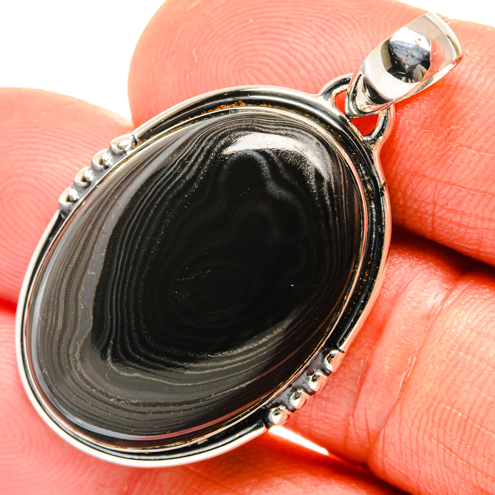 Psilomelane Pendants handcrafted by Ana Silver Co - PD26508