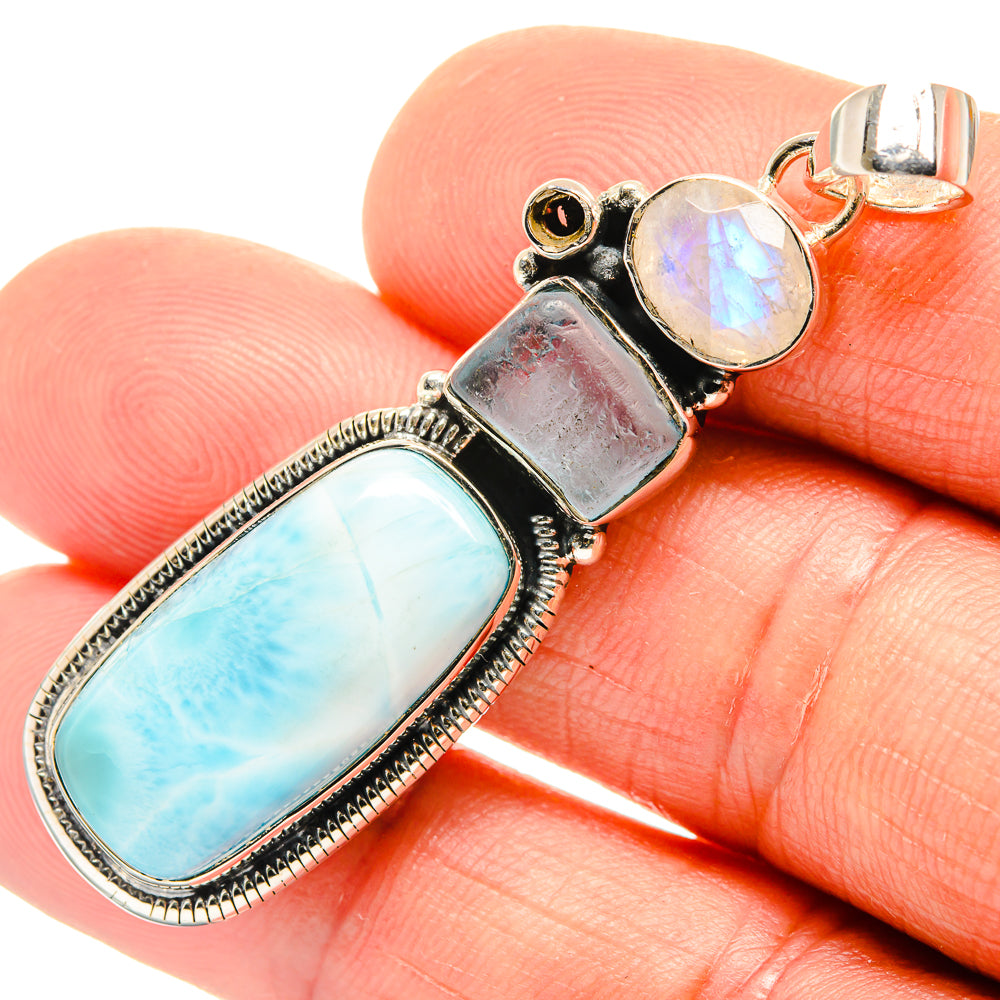 Larimar Pendants handcrafted by Ana Silver Co - PD26510