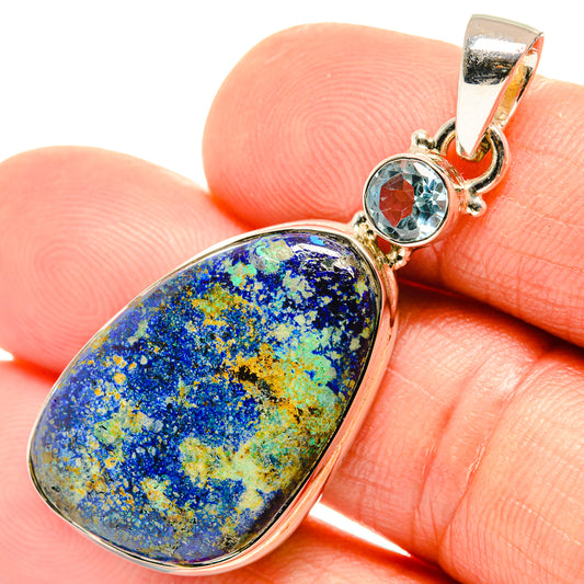 Azurite Pendants handcrafted by Ana Silver Co - PD26511