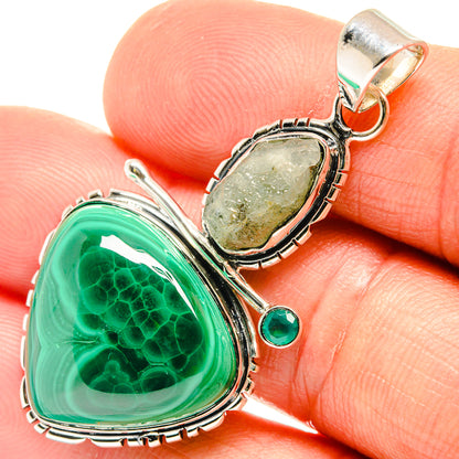 Malachite Pendants handcrafted by Ana Silver Co - PD26516