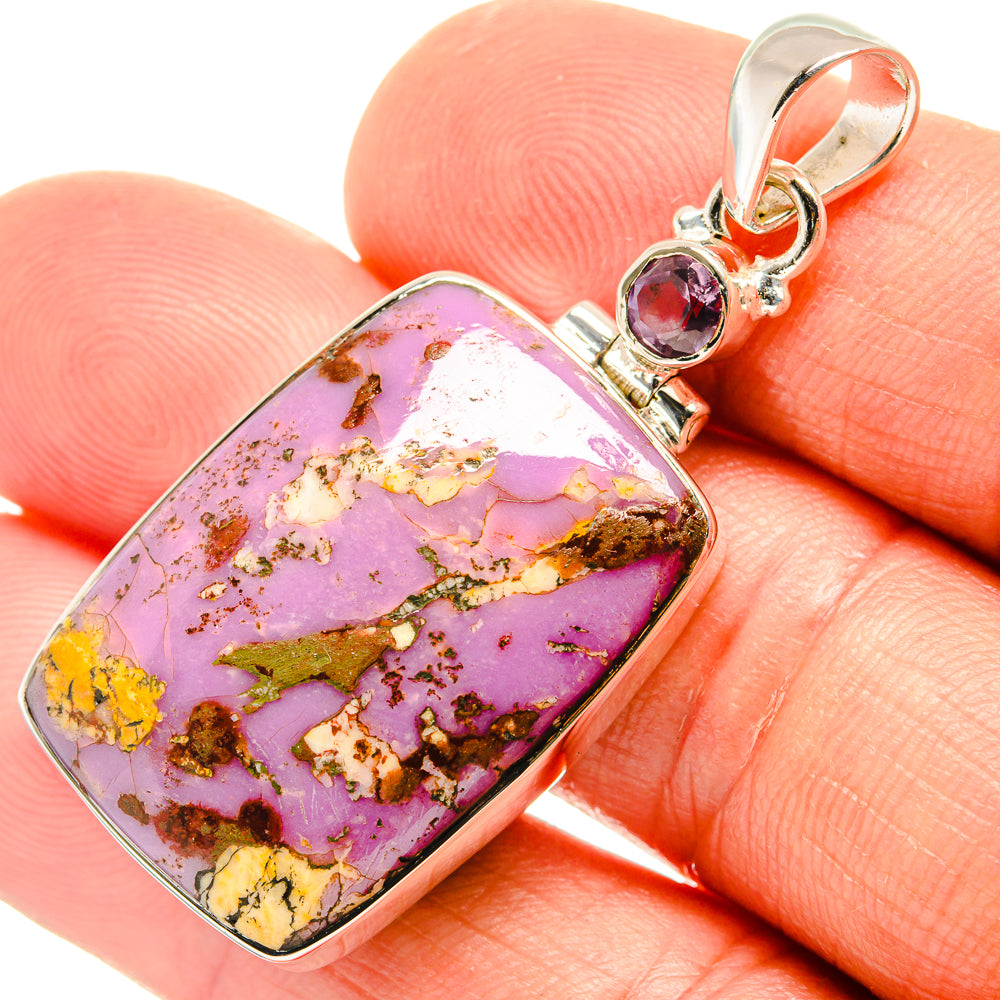Phosphosiderite Pendants handcrafted by Ana Silver Co - PD26517
