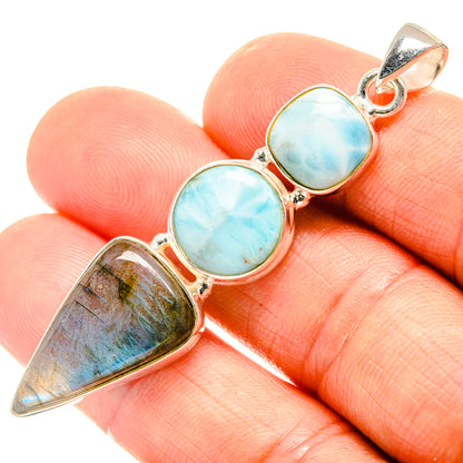 Labradorite Pendants handcrafted by Ana Silver Co - PD26519