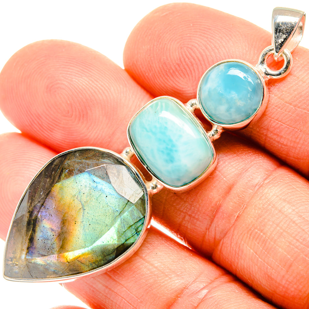 Labradorite Pendants handcrafted by Ana Silver Co - PD26521