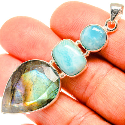 Labradorite Pendants handcrafted by Ana Silver Co - PD26521