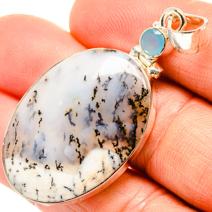 Dendritic Opal Pendants handcrafted by Ana Silver Co - PD26528