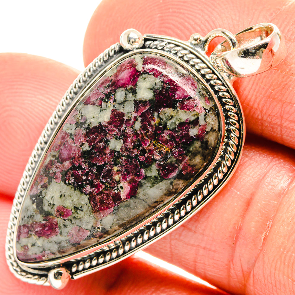 Russian Eudialyte Pendants handcrafted by Ana Silver Co - PD26530