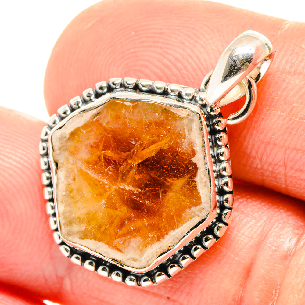 Citrine Pendants handcrafted by Ana Silver Co - PD26560