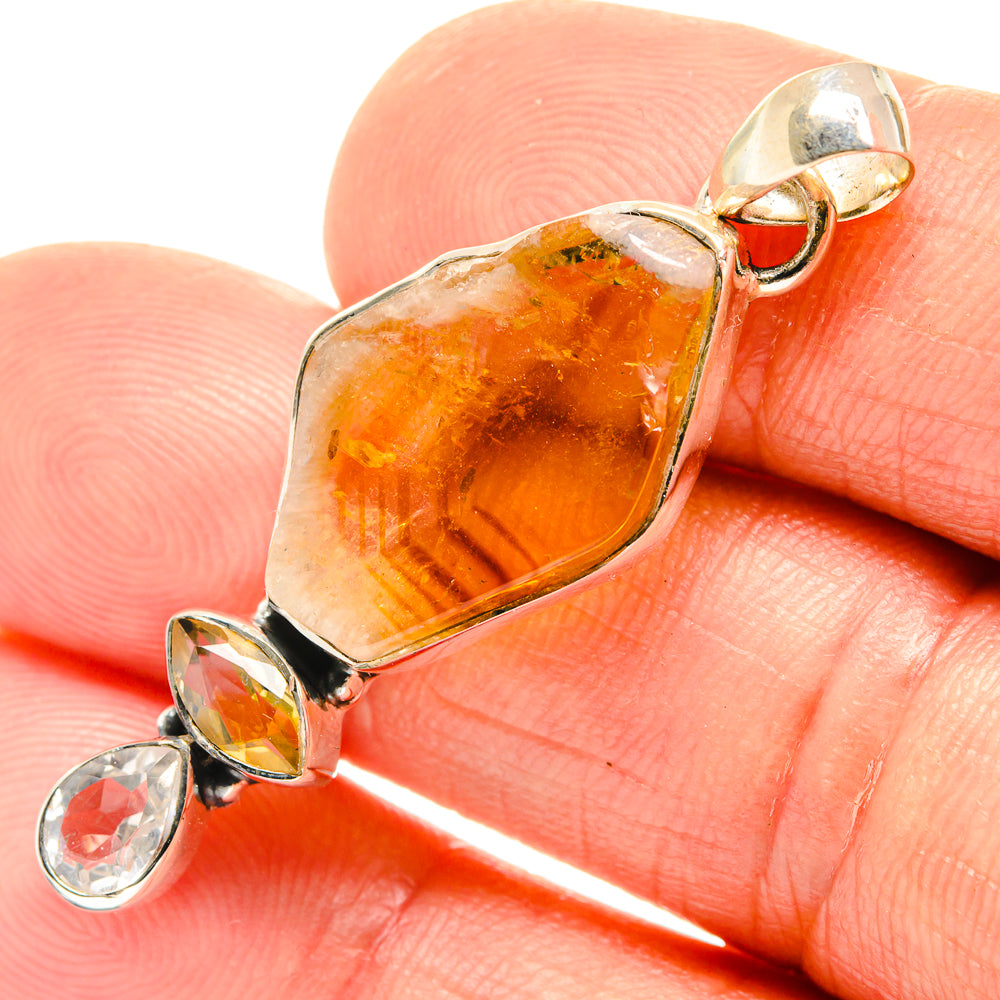 Citrine Pendants handcrafted by Ana Silver Co - PD26564