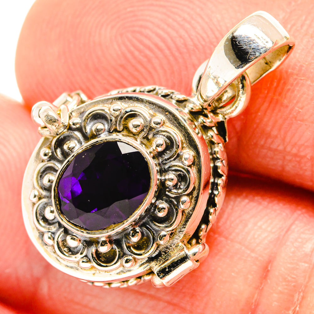 Purple Spinel Pendants handcrafted by Ana Silver Co - PD26569