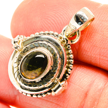 Green Tourmaline Pendants handcrafted by Ana Silver Co - PD26573