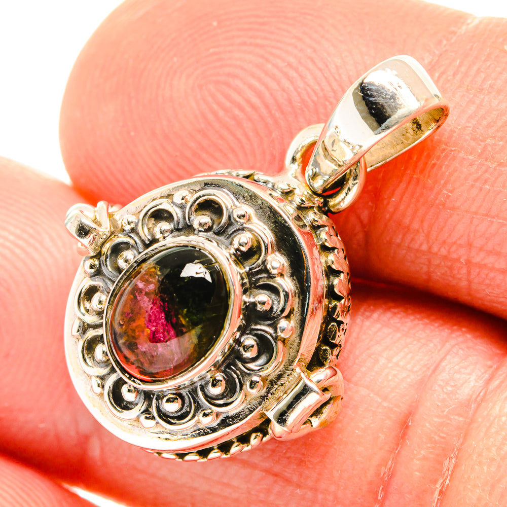 Watermelon Tourmaline Pendants handcrafted by Ana Silver Co - PD26574