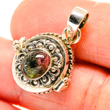 Watermelon Tourmaline Pendants handcrafted by Ana Silver Co - PD26575