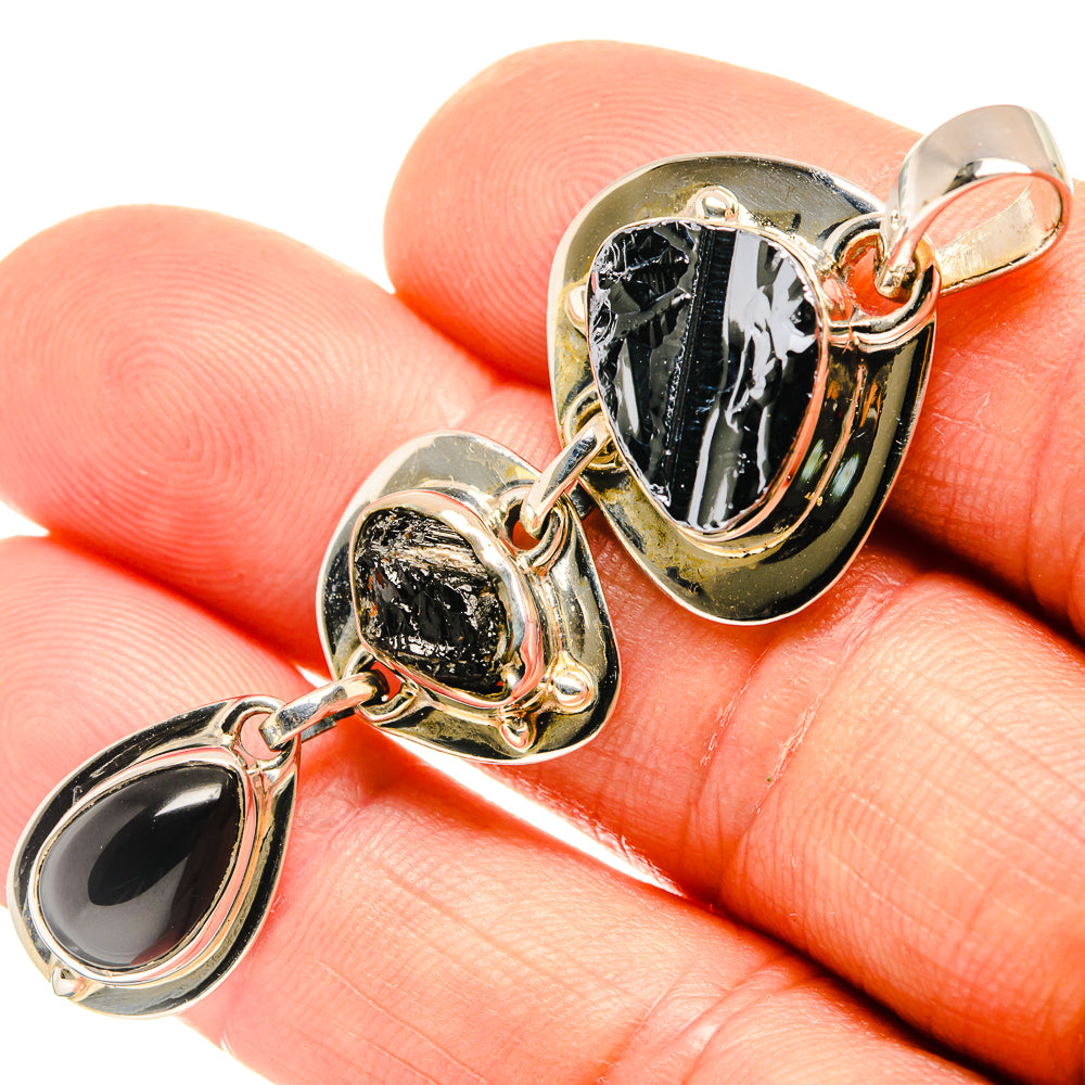 Shungite Pendants handcrafted by Ana Silver Co - PD26596