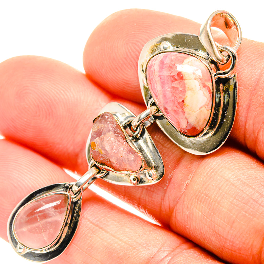 Rhodochrosite Pendants handcrafted by Ana Silver Co - PD26602
