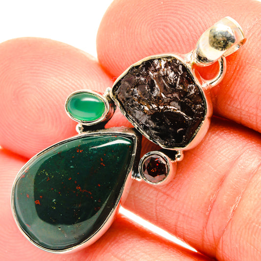 Bloodstone Pendants handcrafted by Ana Silver Co - PD26607