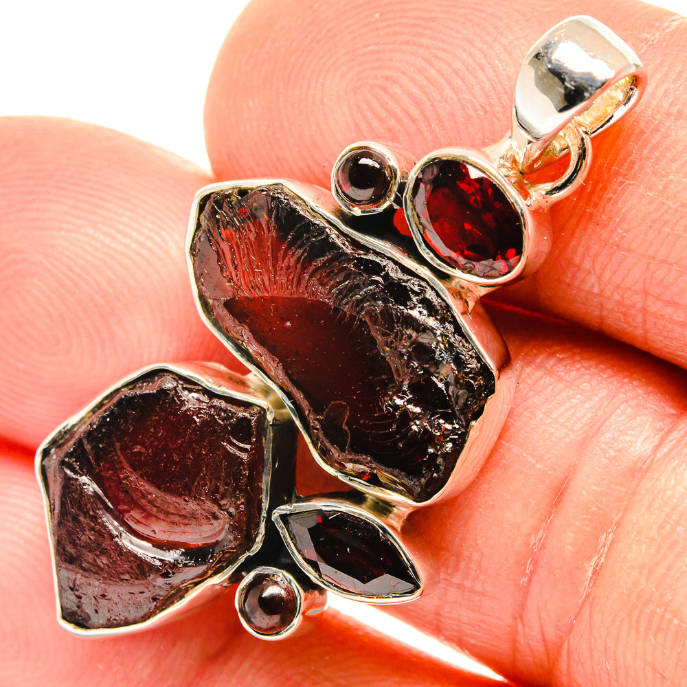 Garnet Pendants handcrafted by Ana Silver Co - PD26609