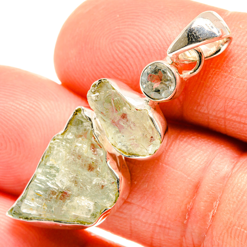 Green Amethyst Pendants handcrafted by Ana Silver Co - PD26618
