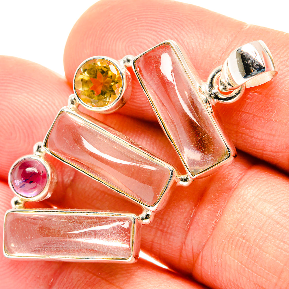 White Quartz Pendants handcrafted by Ana Silver Co - PD26620