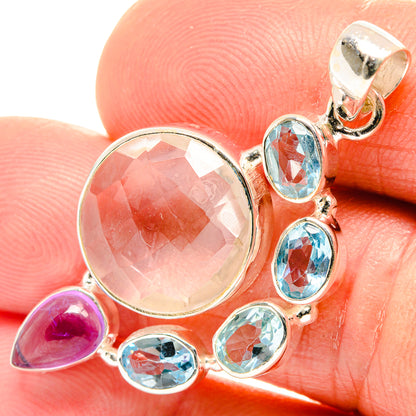 White Quartz Pendants handcrafted by Ana Silver Co - PD26621