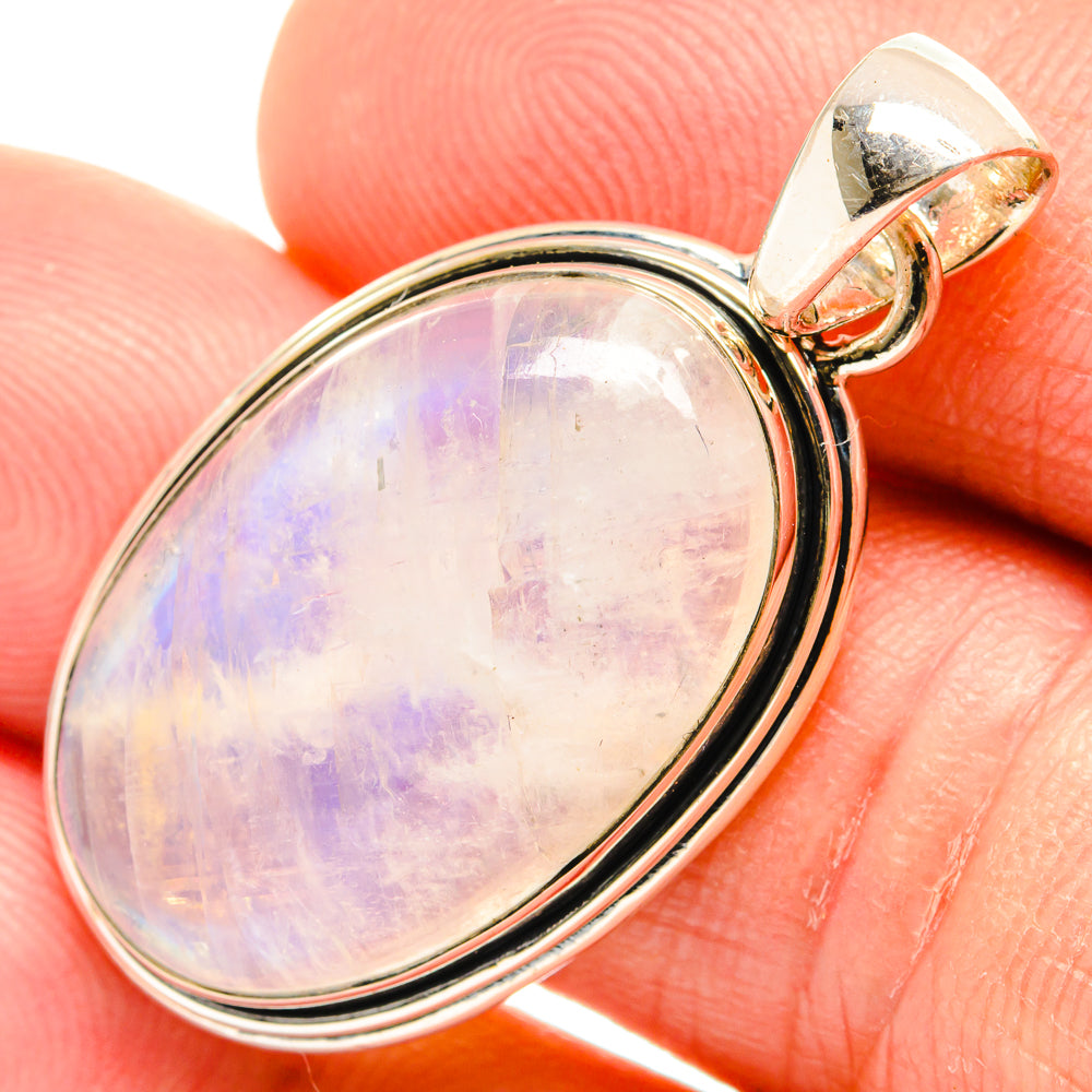 Rainbow Moonstone Pendants handcrafted by Ana Silver Co - PD26625