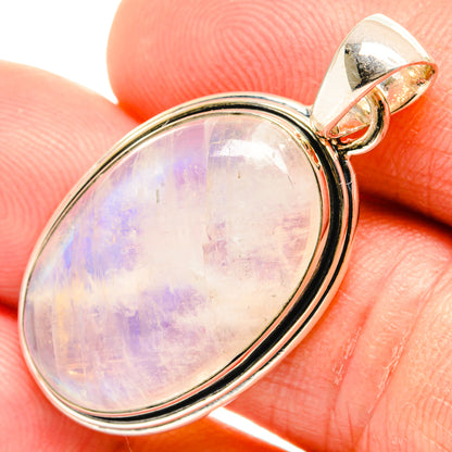 Rainbow Moonstone Pendants handcrafted by Ana Silver Co - PD26625
