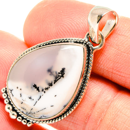 Dendritic Opal Pendants handcrafted by Ana Silver Co - PD26628