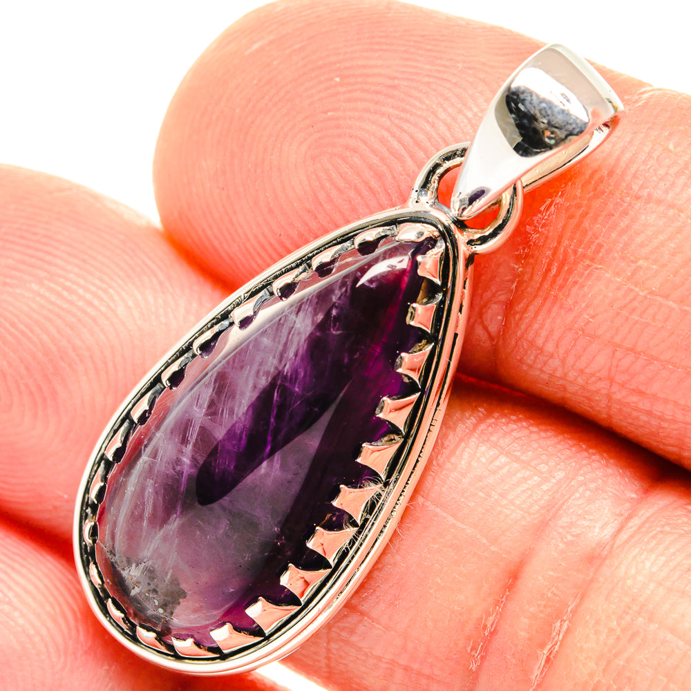 Chevron Amethyst Pendants handcrafted by Ana Silver Co - PD26630