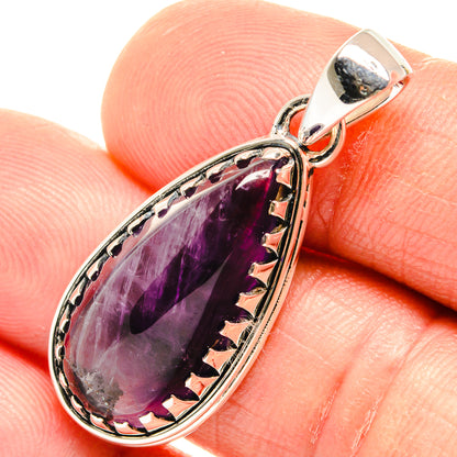 Chevron Amethyst Pendants handcrafted by Ana Silver Co - PD26630