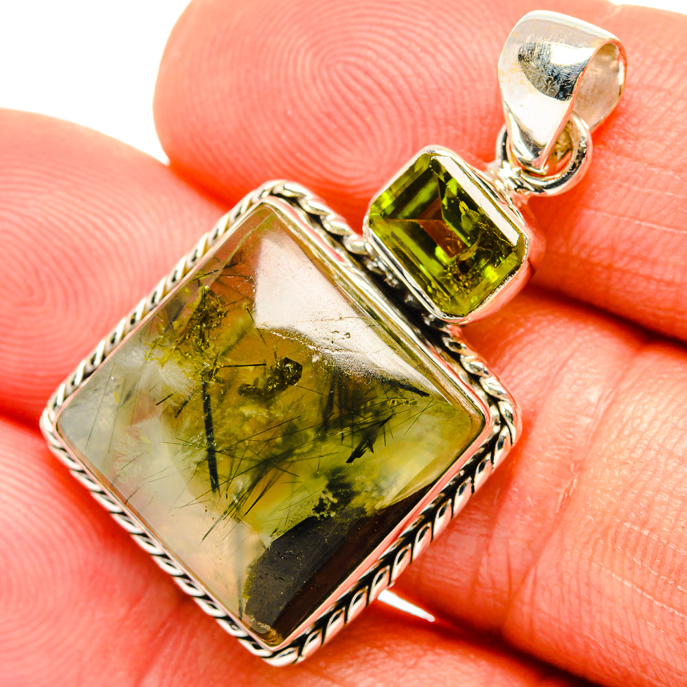 Prehnite Pendants handcrafted by Ana Silver Co - PD26656