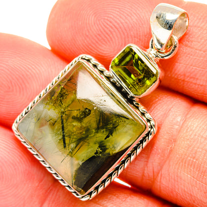Prehnite Pendants handcrafted by Ana Silver Co - PD26656