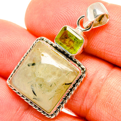 Prehnite Pendants handcrafted by Ana Silver Co - PD26659