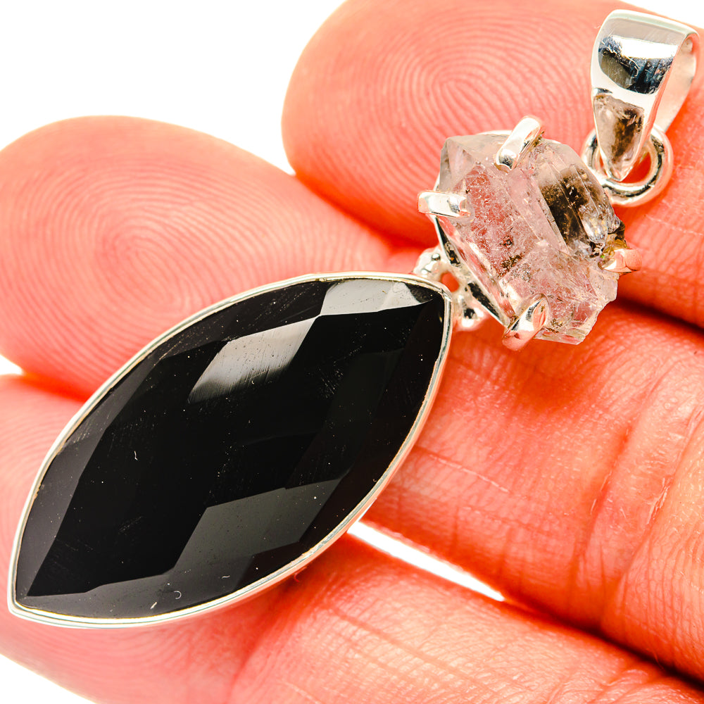 Black Onyx Pendants handcrafted by Ana Silver Co - PD26665