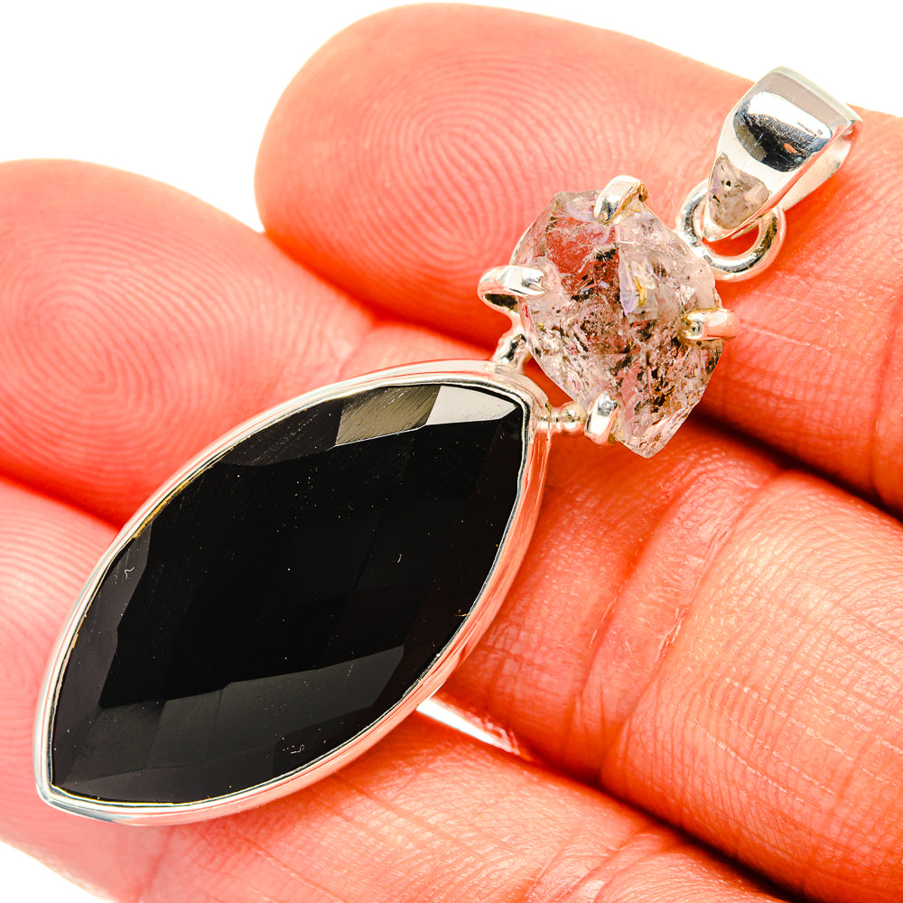 Black Onyx Pendants handcrafted by Ana Silver Co - PD26668