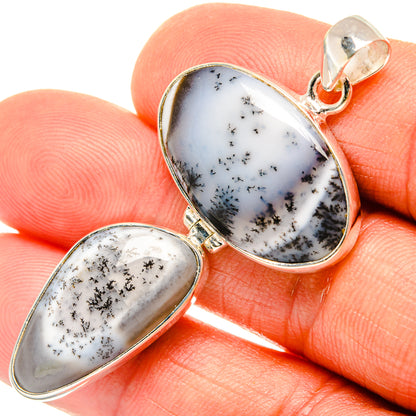 Dendritic Opal Pendants handcrafted by Ana Silver Co - PD26671