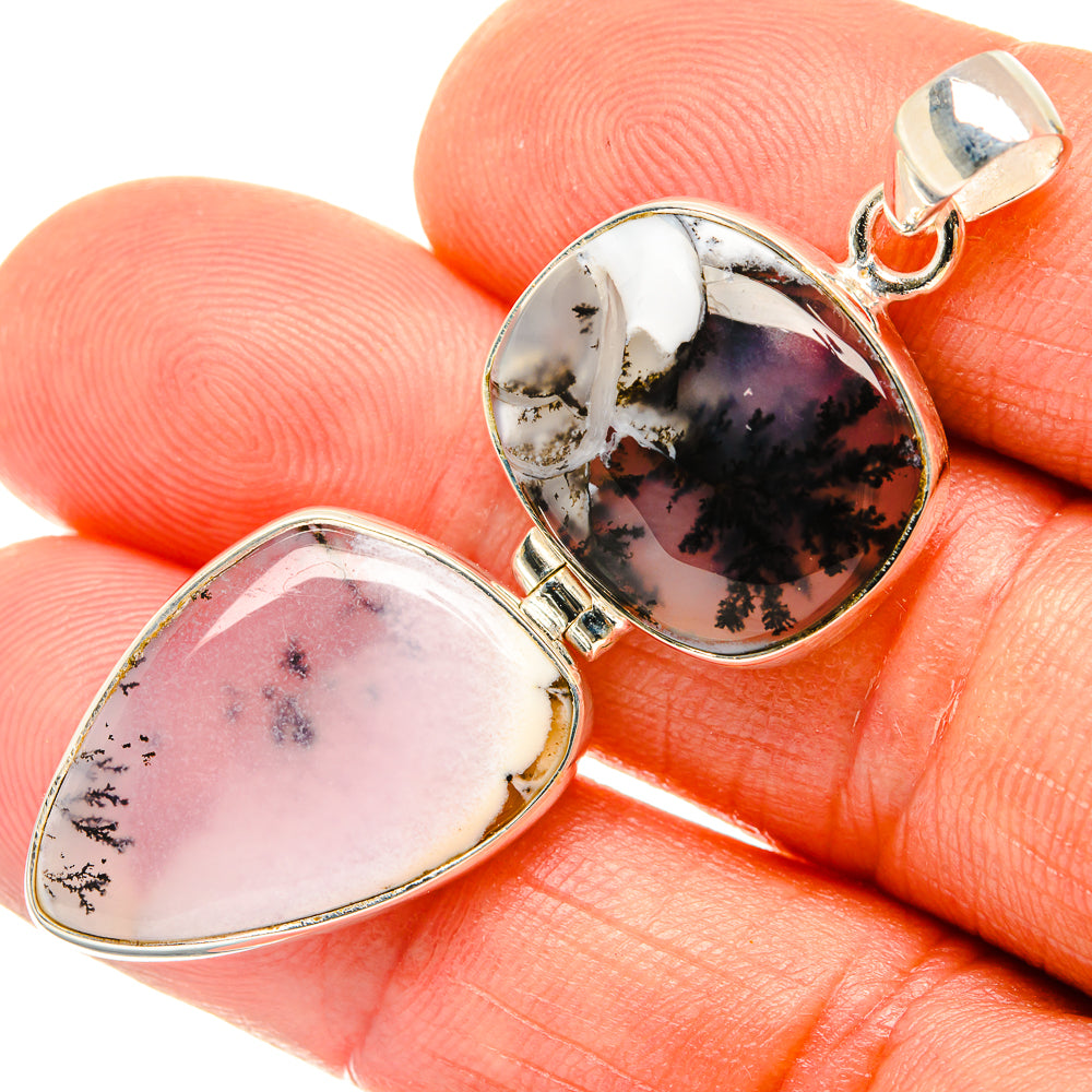 Dendritic Opal Pendants handcrafted by Ana Silver Co - PD26673